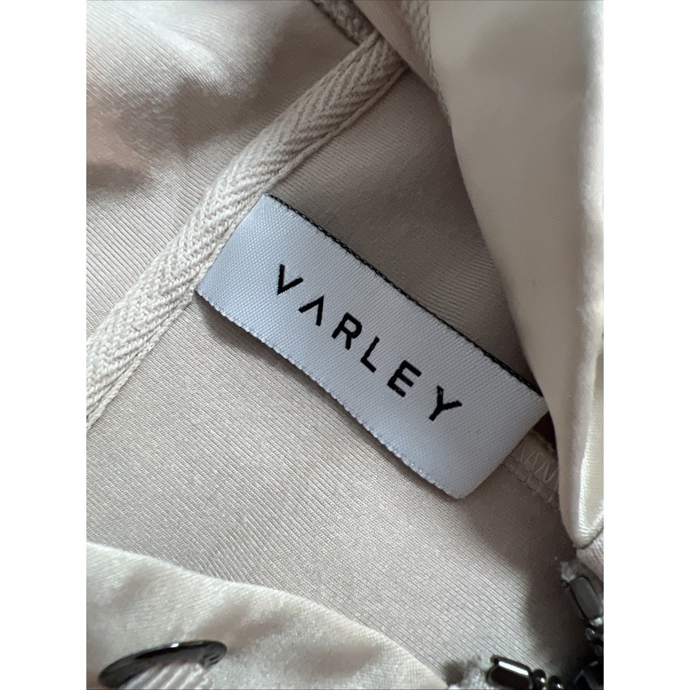 Varley Hawley Dull-Zip Double Soft Hoodie Sweatshirt Pullover Size Large Beige - Picture 4 of 8